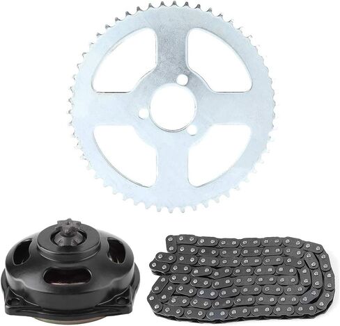 T8F Chain and Rear Sprocket Kit for Mini Motorcycle, 55齿 Chain Sprocket with 6 Teeth for T8F Drive System, 55t 6t in Kuwait