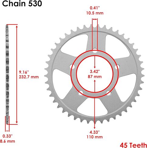 مجموعة سلسلة المحرك والعجلات المسننة الذهبية كالتريك متوافقة مع سوزوكي Gsx750F كاتانا 750 1998-2006 in Kuwait