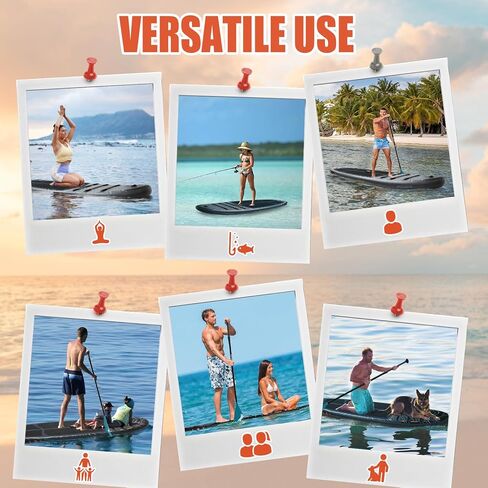 Inflatable Paddle Board, Stand Up Paddleboard with SUP Camera Seat, Wide Stance, Blow Up Paddle Board, ISUP Backpack, Pump, 3 Fins, 17.4lbs Ultra-Light Paddle Boards for Adults & Youth in Saudi Arabia