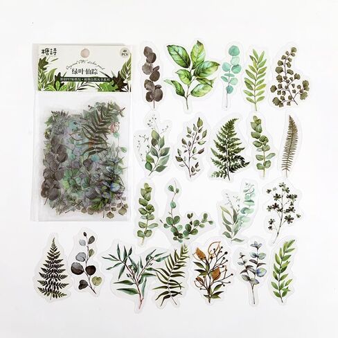 Floral Scrapbooking Vintage Stickers, Self-Adhesive Flowers Stickers for Journaling Card Making Scrapbook Style Wall Notebook Letters Window DIY in Kuwait