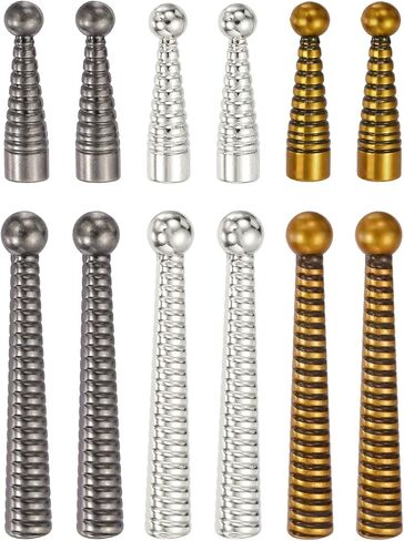 patikil 12pcs بولو التعادل نصائح، 2 دوامة نمط خمر بولو التعادل لوازم استبدال قبعات نهاية الحبل للملابس ديكور DIY الحرف نتائج المجوهرات، الذهب الخفيف / ضباب الذهب / الذهب العميق in Kuwait
