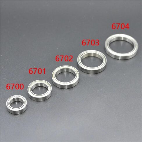 5/2 قطعة 6700ZZ 6701ZZ 6702ZZ 6703ZZ 6703ZZ 10x15X4mm ature ختم كرة أخدود عميقة تحمل (6700ZZ ، 2 قطعة) in Kuwait