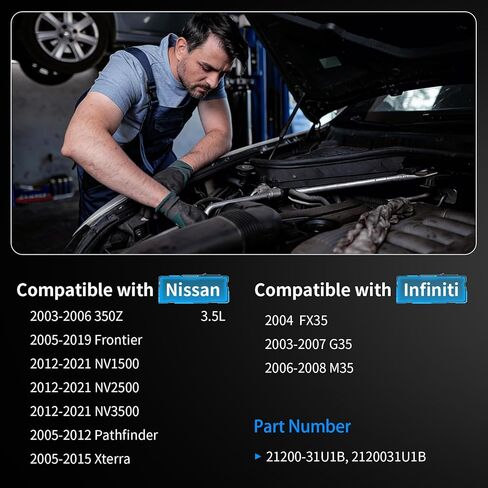 استبدال مجموعة مبيت منظم حرارة مبرد المحرك 21200-31U1B يناسب نيسان 4.0L إنفينيتي 3.5L 03-06 350Z G35، 05-12 باثفايندر، 05-19 فرونتير، 05-15 إكستيرا، 12-21 NV3500 NV2500 NV1500، 04 FX35 in Kuwait
