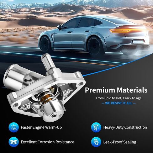 استبدال مجموعة مبيت منظم حرارة مبرد المحرك 21200-31U1B يناسب نيسان 4.0L إنفينيتي 3.5L 03-06 350Z G35، 05-12 باثفايندر، 05-19 فرونتير، 05-15 إكستيرا، 12-21 NV3500 NV2500 NV1500، 04 FX35 in Kuwait
