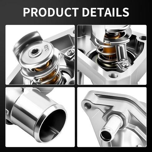 استبدال مجموعة مبيت منظم حرارة مبرد المحرك 21200-31U1B يناسب نيسان 4.0L إنفينيتي 3.5L 03-06 350Z G35، 05-12 باثفايندر، 05-19 فرونتير، 05-15 إكستيرا، 12-21 NV3500 NV2500 NV1500، 04 FX35 in Kuwait