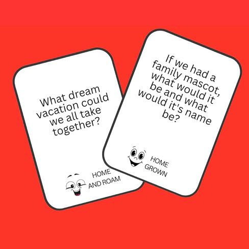 Yapper Family Conversation Card Game – No Screens, 200 Fun Questions for Kids, Teens & Adults Dinner Table Game Tales, Road Trip Game, Family Game Night, Conversation Starters Box in Kuwait
