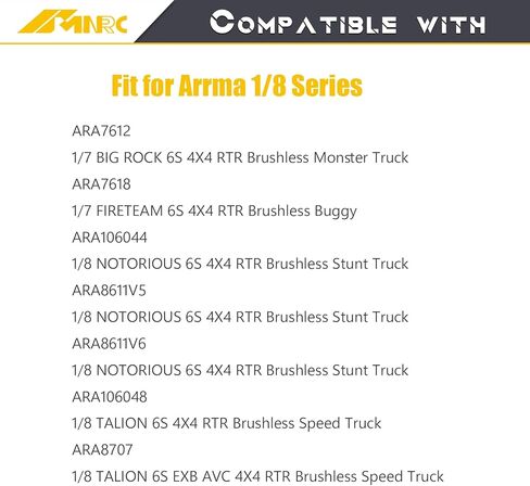 ألياف الكربون الخلفية A-أذرع الطين ذراع تعليق اللوحات الطينية لـ ARRMA 1/7 Big Rock 6S 1/8 Fireteam Notorious Talion 6S EXB RTR RC جزء ترقيات السيارة in Kuwait