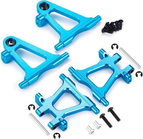 Aluminum Alloy Front Lower & Rear Lower Suspension Arms Swing Arm Set Upgrade Parts for Tamiya TT02 1/10 RC On Road Touring Car in Kuwait