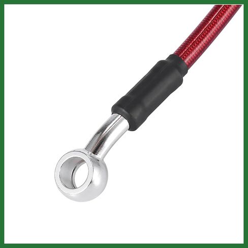 Motoforti العالمي 110 سنتيمتر 43.31 "دراجة نارية دواسة فرامل خرطوم زيت خط الأنابيب الهيدروليكية عززت الفولاذ المقاوم للصدأ مضفر الأحمر طويلة الأمد in Kuwait