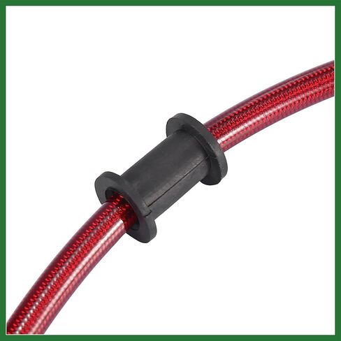 Motoforti العالمي 110 سنتيمتر 43.31 "دراجة نارية دواسة فرامل خرطوم زيت خط الأنابيب الهيدروليكية عززت الفولاذ المقاوم للصدأ مضفر الأحمر طويلة الأمد in Kuwait