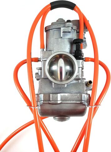 مجموعة خرطوم تنفيس المكربن ​​العالمي 4 مم معرف تجاوز 10 أقدام تناسب Keihin Mikuni Carb Mx ATV Max-Motorsports (برتقالي صلب) مختلف UNI10 in Kuwait