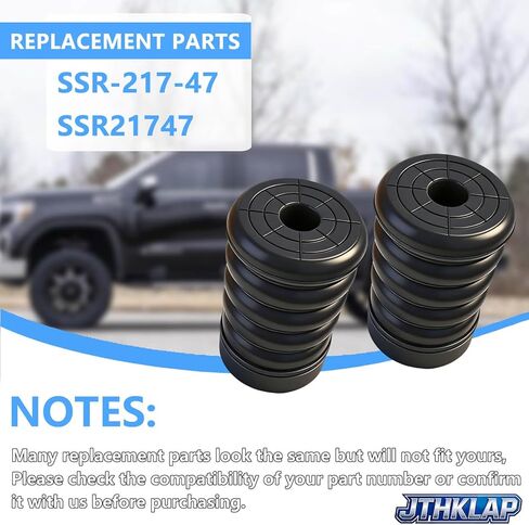 SSR-217-47 Rear Suspension Helper Spring Kit Bump Stop Compatible with 2019-2024 Chevrolet Silverado 1500, GMC Sierra 1500 2WD/4WD - Replace SSR21747 in Saudi Arabia