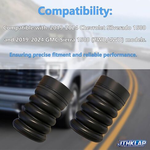 SSR-217-47 Rear Suspension Helper Spring Kit Bump Stop Compatible with 2019-2024 Chevrolet Silverado 1500, GMC Sierra 1500 2WD/4WD - Replace SSR21747 in Saudi Arabia
