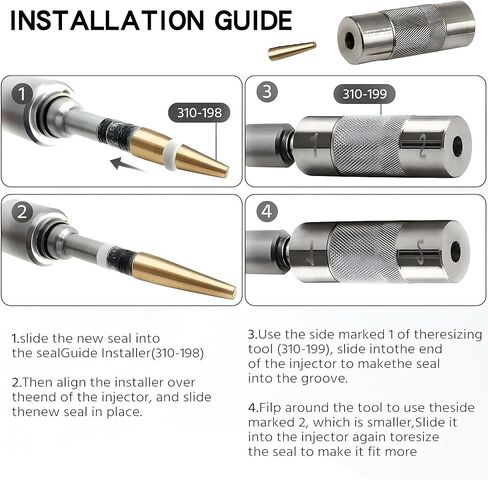 Fuel Injector Seal Installer Tool - Compatible with Land Rover & Jaguar 3.0L 5.0L V8 Engines, for 310-198 310-199 in Saudi Arabia