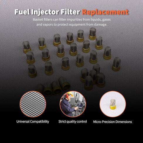 HiSport Fuel Injector Seal Kits Filter Baskets Repair Set CF-165S [10.5mm x 6mm x 3mm] Compatible with Honda[50 Set] in Kuwait