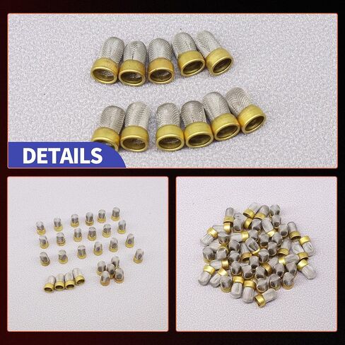 HiSport Fuel Injector Seal Kits Filter Baskets Repair Set CF-165S [10.5mm x 6mm x 3mm] Compatible with Honda[50 Set] in Kuwait