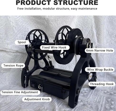 Mini Wool Spinning Wheel, Household Electric Spinning Wheel with Forward/Reverse Switching and 3 Bobbins, Max Speed ​​800RPM+Capacity 4oz(120G), Single or Multi-ply Spinning, for Home, Studio in Saudi Arabia