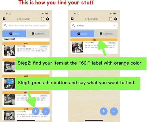 Label Map: 64 Waterproof QR Code Labels, 8 Colors. No Subscription, No Typing—Use Voice & Camera. iOS/Android App, Offline Mode, No Login Needed. Perfect for Storage, Moving & Home Organization in Saudi Arabia