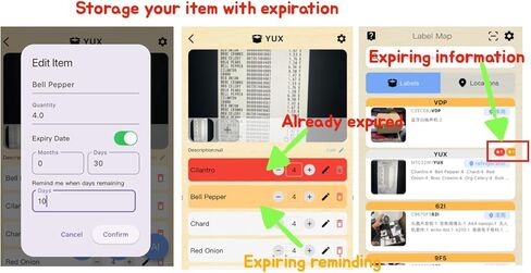 Label Map: 64 Waterproof QR Code Labels, 8 Colors. No Subscription, No Typing—Use Voice & Camera. iOS/Android App, Offline Mode, No Login Needed. Perfect for Storage, Moving & Home Organization in Saudi Arabia