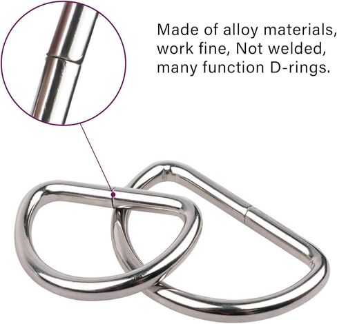 Metal Belt Buckle Hardware Set, 36 Pieces, 3/8 Inch, D-Rings and Slide Buckles, Rectangle Ring in Saudi Arabia