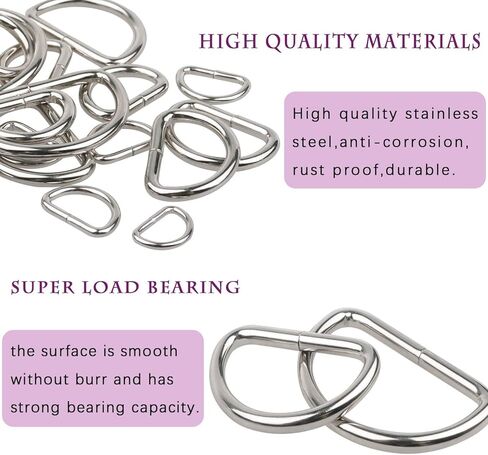 Metal Belt Buckle Hardware Set, 36 Pieces, 3/8 Inch, D-Rings and Slide Buckles, Rectangle Ring in Saudi Arabia