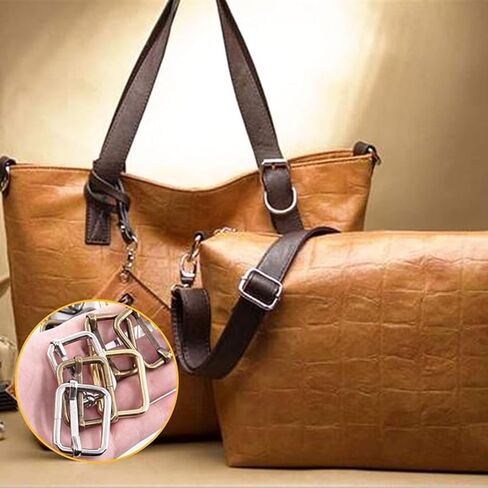 Metal Belt Buckle Hardware Set, 36 Pieces, 3/8 Inch, D-Rings and Slide Buckles, Rectangle Ring in Saudi Arabia