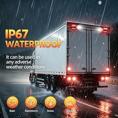 Wireless Trailer Lights, Adjustable Magnetic LED Tow Light with Side Lights, Rechargeable Tow Light Kit with Reverse for Trucks, Boats, RVs, Campers, IP67 Waterproof in Saudi Arabia