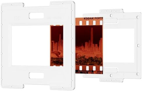 JJC Negative Slide Film Cutter with 25 Pieces Slide Mount Holder for 35mm Slide, Compatible with Scanner Projector Viewing in Kuwait