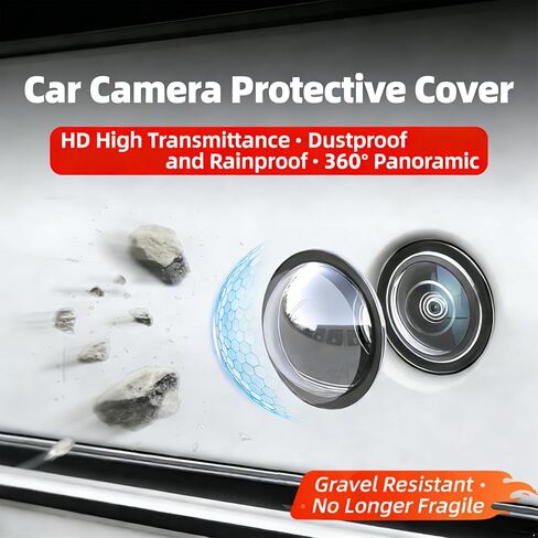 Car Camera Lens Protector, Car Backup Camera Protective Sticker, High Definition Anti-Glare Protection, Waterproof Design, Easy Adhesive Installation, Ideal for Most Vehicles (2PC) in Saudi Arabia