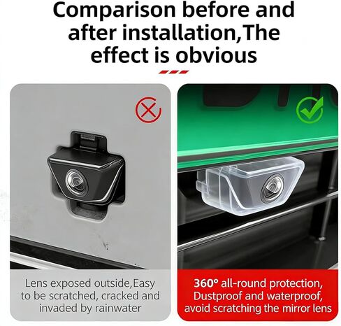 Car Camera Lens Protector, Car Backup Camera Protective Sticker, High Definition Anti-Glare Protection, Waterproof Design, Easy Adhesive Installation, Ideal for Most Vehicles (2PC) in Saudi Arabia
