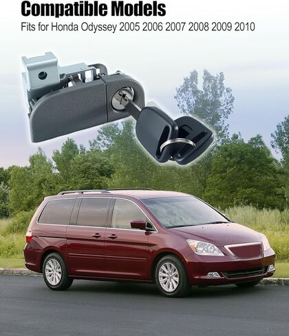 77540-SHJ-A01ZC مجموعة مزلاج صندوق القفازات مناسب لسيارة Honda Odyssey 2005 2006 2007 2008 2009 2010 مع محرك 3.5L V6، رمادي in Kuwait