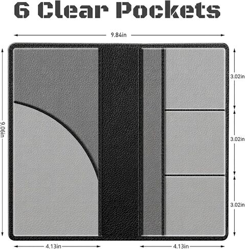 Custom Car Registration and Insurance Holder for Grand Cherokee WK2 WL 2011-2025 2026, Luxury PU Leather Glove Box Organizer Vehicle Document Wallet for Grand Cherokee Interior Accessories in Saudi Arabia