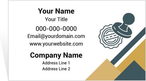 Custom Business Cards for Notary Publics & Signing Agents – 16 Pt Cardstock – Personalized Mobile Notary, Loan Closer, and Verification Pro Networking Cards (The Classic Seal) in Saudi Arabia