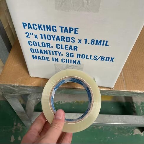Clear Packing Tape 1 pcs. 2" x 110 Yards, 1.8 MIL BOPP Transparent Shipping Tape, High Adhesion Box Sealing Tape for Moving, Packaging, Office & Home Use in Kuwait