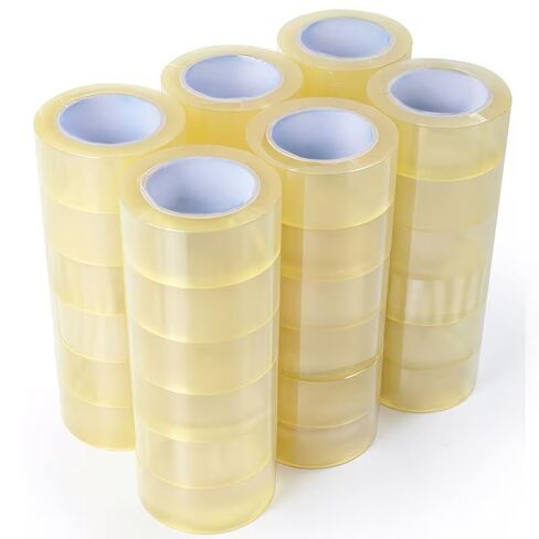 Clear Packing Tape 1 pcs. 2" x 110 Yards, 1.8 MIL BOPP Transparent Shipping Tape, High Adhesion Box Sealing Tape for Moving, Packaging, Office & Home Use in Kuwait