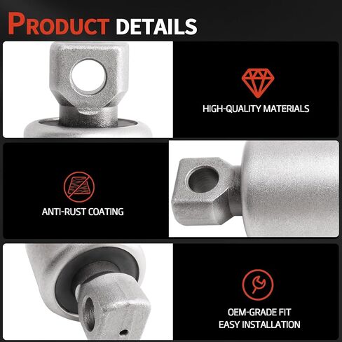 839310 Torque Arm Bushing Compatible with Kenworth & Peterbilt & Airglide 200 400 460 690, Replace# 839310, 836940, TS59-22400, TRB6825 2PCS in Saudi Arabia