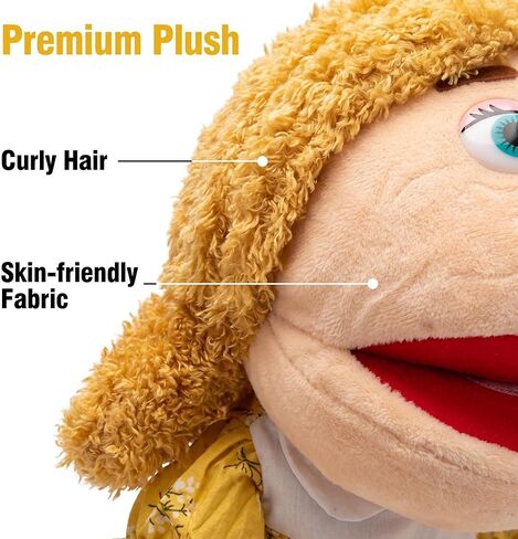 Family Hand Puppets Role-Playing Storytelling Hand Puppet for Kids (Mom) in Saudi Arabia