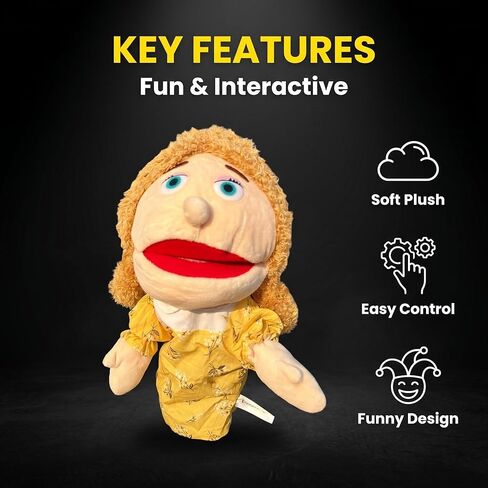 Family Hand Puppets Role-Playing Storytelling Hand Puppet for Kids (Mom) in Saudi Arabia