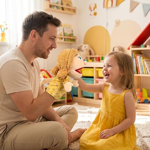 Family Hand Puppets Role-Playing Storytelling Hand Puppet for Kids (Mom) in Saudi Arabia