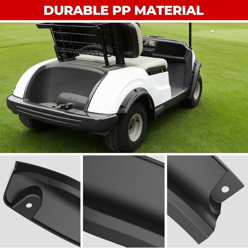 Front & Rear Fender Flares for Yamaha G29 Drive2, Combined Mud Flaps Mud Guard Extension for 2017-2025 Yamaha Drive2 G29 Standard and Unmodified Golf Carts, 4 Sets in Kuwait