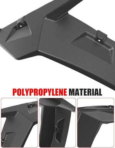 XXL مشاعل الحاجز الأمامي لـ Polaris RZR XP 1000، واقيات الطين الأمامية الممتدة على نطاق أوسع لـ Polaris RZR XP 1000 / Turbo/S 1000 / RZR Trail / 900/900 S 2014-2023، استبدال #2881985، زوج واحد in Kuwait