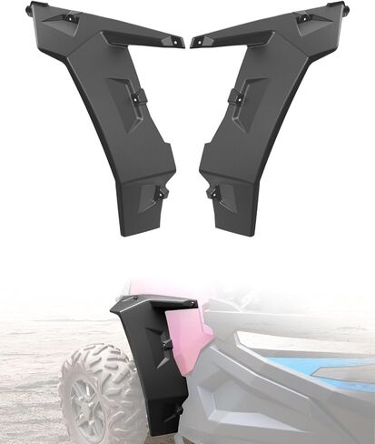 XXL مشاعل الحاجز الأمامي لـ Polaris RZR XP 1000، واقيات الطين الأمامية الممتدة على نطاق أوسع لـ Polaris RZR XP 1000 / Turbo/S 1000 / RZR Trail / 900/900 S 2014-2023، استبدال #2881985، زوج واحد in Kuwait