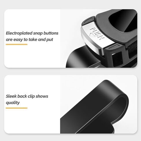 Sunglass Holder for Car, Push Open Car Sunglasses Holder, Sunglasses Clip for Car Visor, Universal Eyeglasses Mount with One-Hand Operation, Universal Glasses Hanger for Auto, Truck & SUV Interior in Kuwait