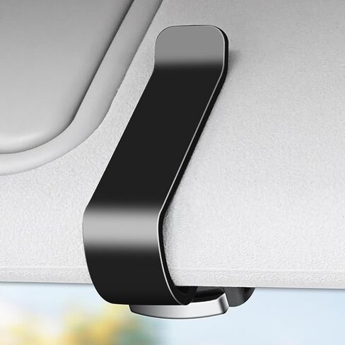 Sunglass Holder for Car, Push Open Car Sunglasses Holder, Sunglasses Clip for Car Visor, Universal Eyeglasses Mount with One-Hand Operation, Universal Glasses Hanger for Auto, Truck & SUV Interior in Kuwait