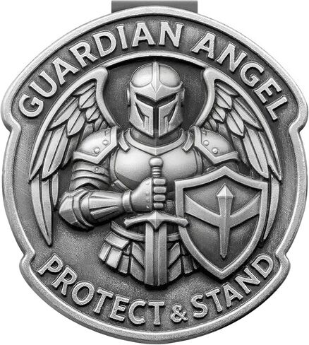 Guardian Angel Visor Clips for Cars, Armored Guardian Angel Visor Clip Car Accessories Colorful 3D Safety Gift for New Driver Family Friend in Saudi Arabia