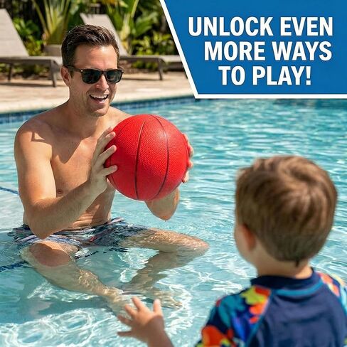 Pool Toy Games, Upgraded Tic-Tac-Toe & Basketball, Inflatable Anti-Wind Pool Games with 10 Basketball (5 Red & 5 Blue) – Pool Games for Adults Kids Teens& Family, Outdoor Summer Water Pool Party Toys in Saudi Arabia