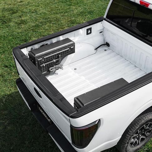 صندوق أدوات سرير الشاحنة، تخزين سرير الشاحنة لملحقات F150، صندوق أرجوحة قابل للقفل بلوحة MOLLE متوافق مع Ford F150 2015–2025، جانب الركاب in Saudi Arabia