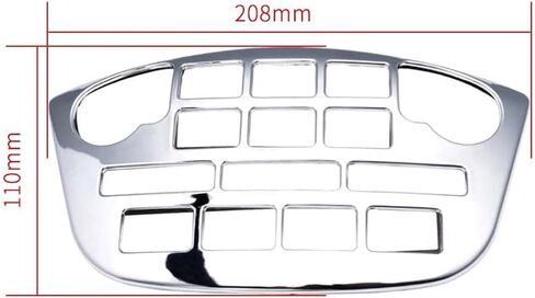Motorcycle Radio Accent Panel and Knob Sets Chrome Compatible with Honda Goldwing GL1800 2001-2010 Goldwing 1800 GL 1800 Gold Wing Accessories Silver in Saudi Arabia