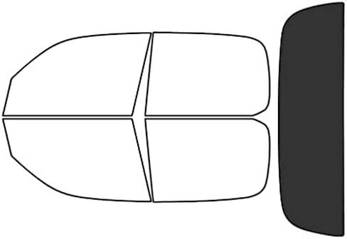 Rvinyl Window Tint Kit Compatible with Toyota Tundra 2000-2006 4 Door - Black 35% - Single Ply No Bubble Film - Do it Yourself Vehicle Front Precut Kit in Kuwait
