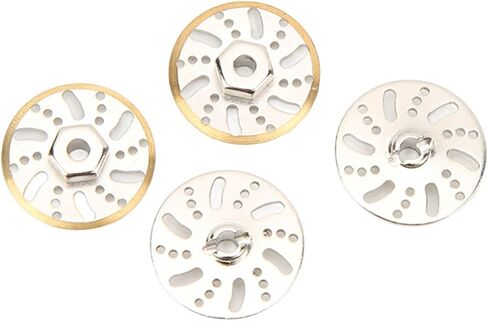 Qinlorgo RC Counter Weight Brake Disc, Brass Wheel Weights, Hex Adapter with Precise Size Control, Ideal for Axial SCX24 C10 1/24 RC Car in Kuwait